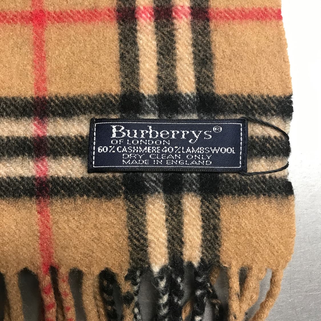 버버리 정품 캐시미어/램스울 머플러 베이지 상품이미지4