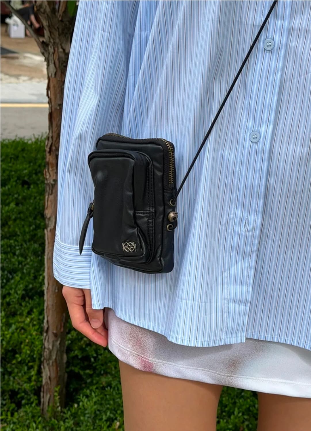기준 Pleather Mini Bag Black 상품이미지1
