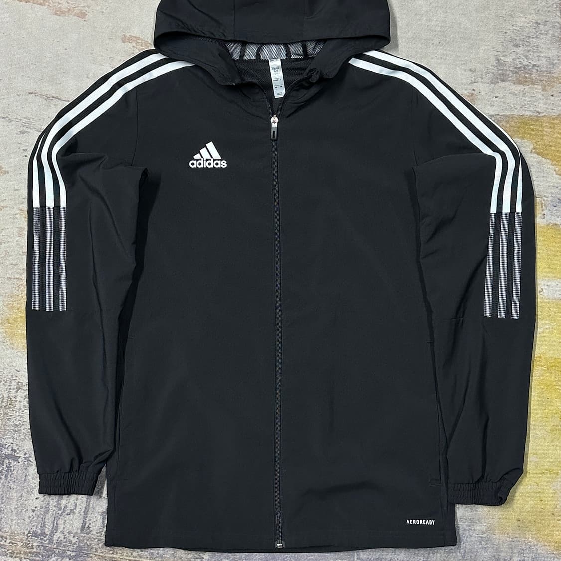 아디다스 삼선 우븐 후드 바람막이 자켓 L 상품이미지1