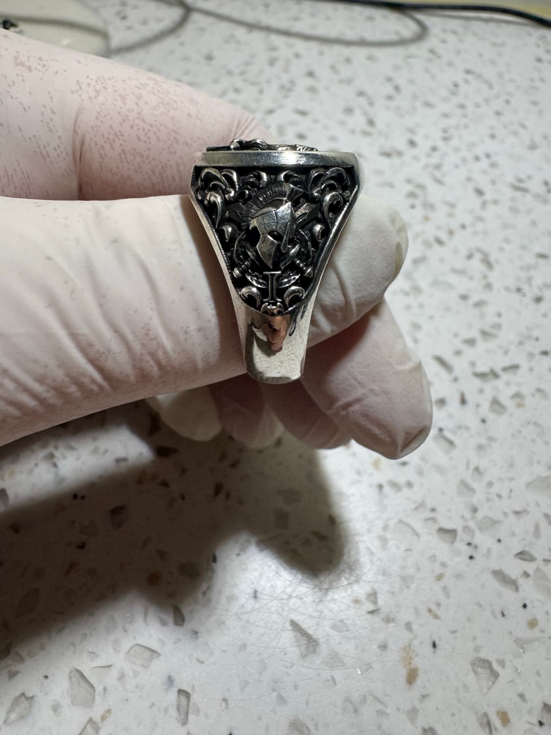 [새상품]로마 SPQR 독수리 문양 은반지 US 11호(한국 24호) 상품이미지3