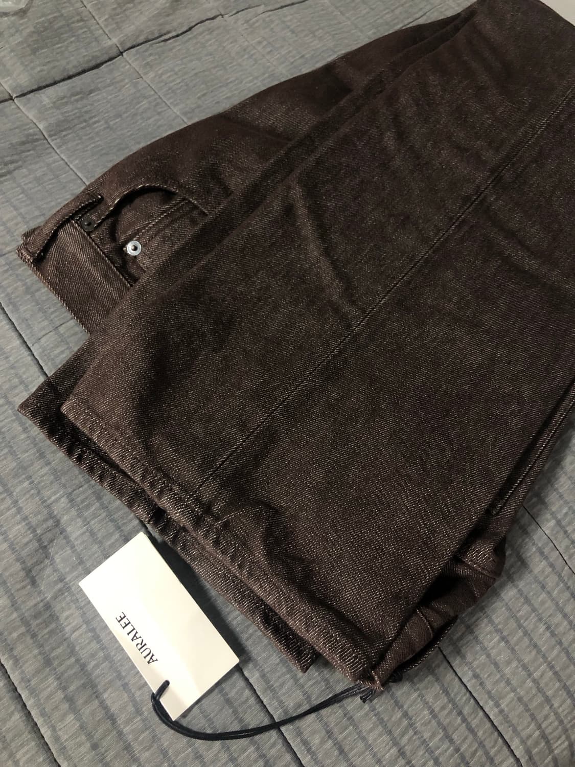 [30]오라리 히드트위스트 데님 5p 브라운 상품이미지2