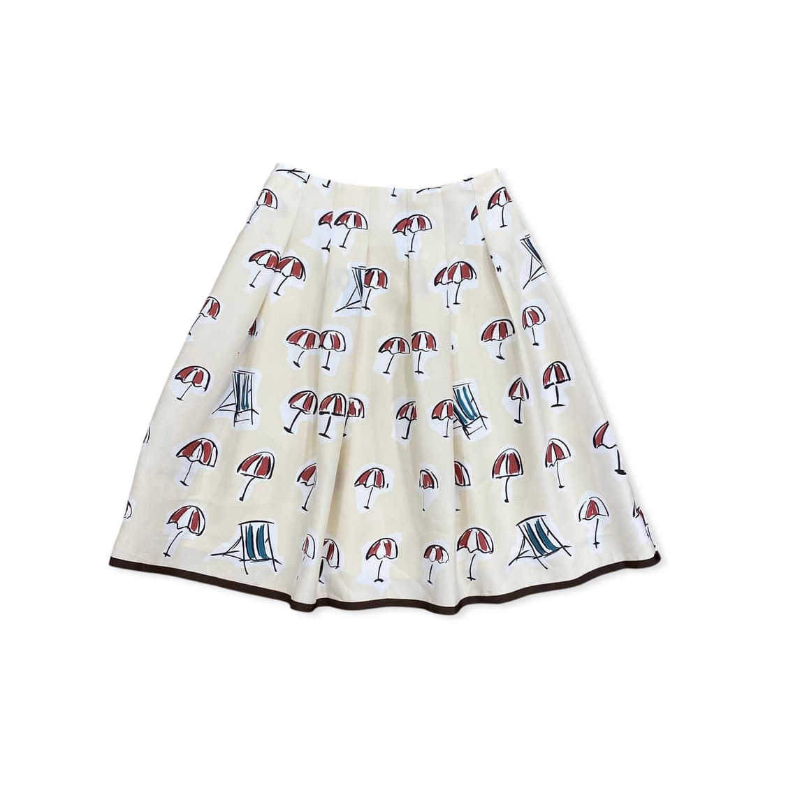 Umbrella pattern midi pleats skirt 상품이미지3