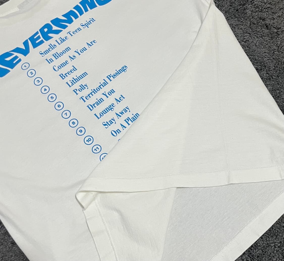 (rep) 빈티지 너바나 네버마인드 티셔츠 상품이미지4