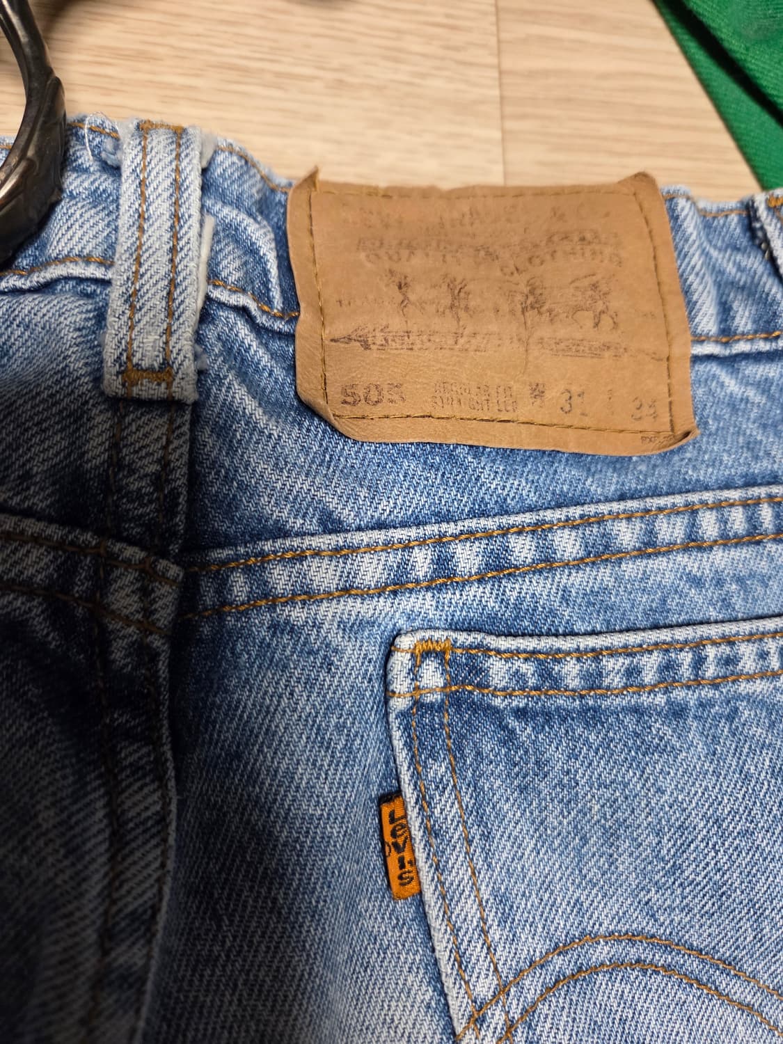 리바이스 505 90s 오렌지탭 데님 청바지  상품이미지3