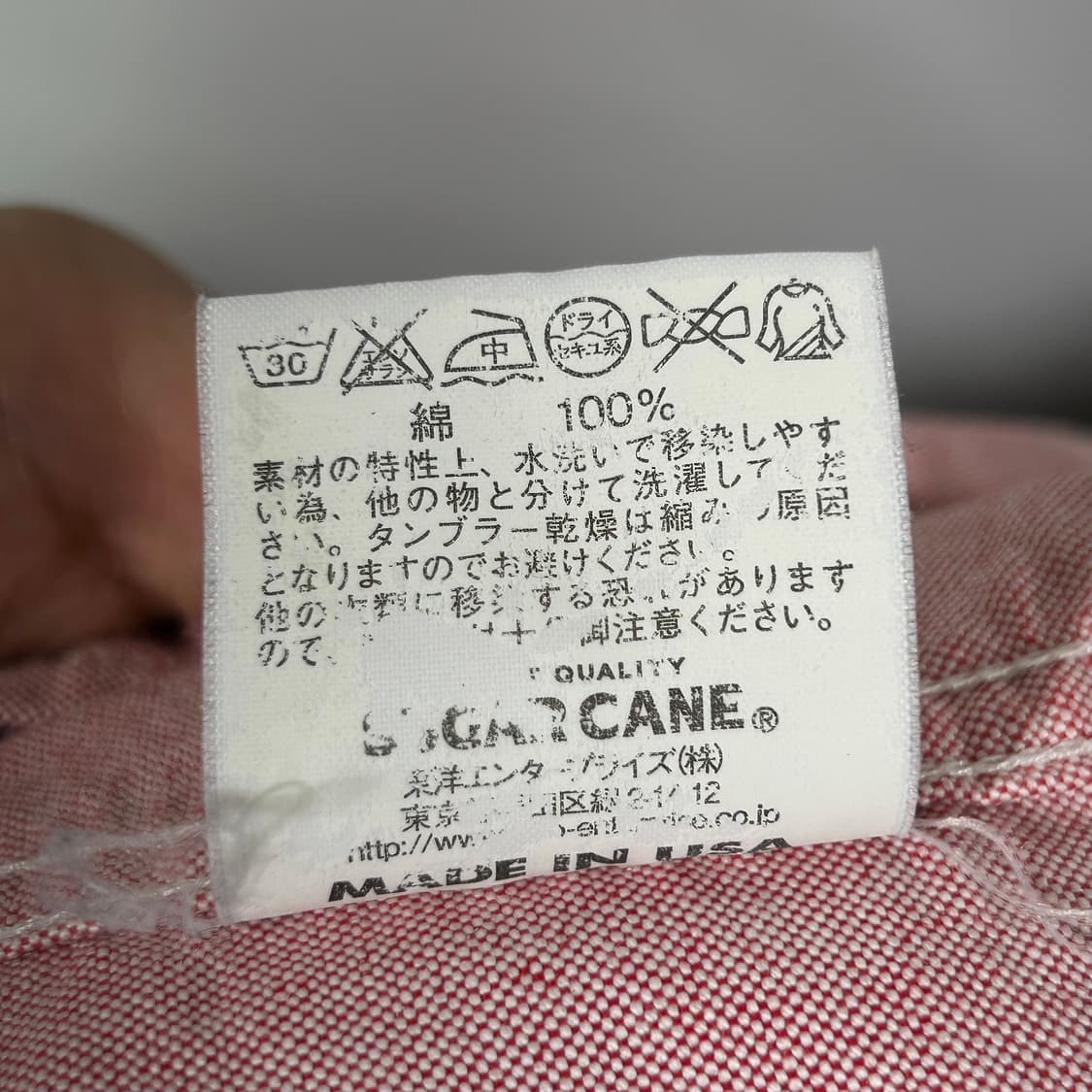 [SUGAR CANE] 슈가케인 USA 핑크 버튼다운 옥스포드 셔츠 상품이미지5