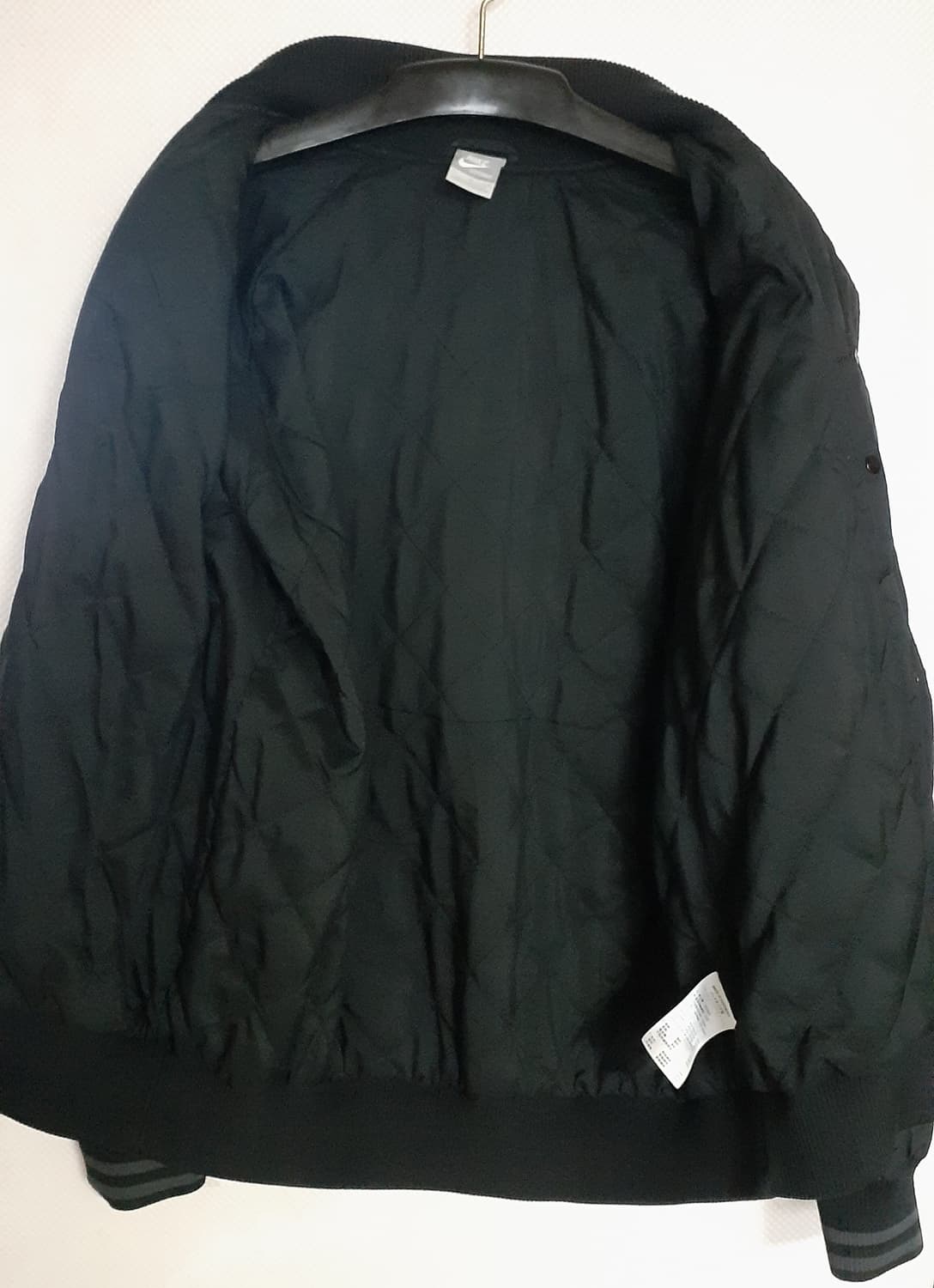 10s 나이키 검정색 봄버 바시티 자켓 L 100 상품이미지3