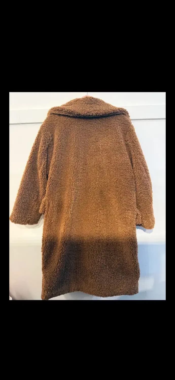 넘버투애니원 갈색 뽀글이 코트 상품이미지5