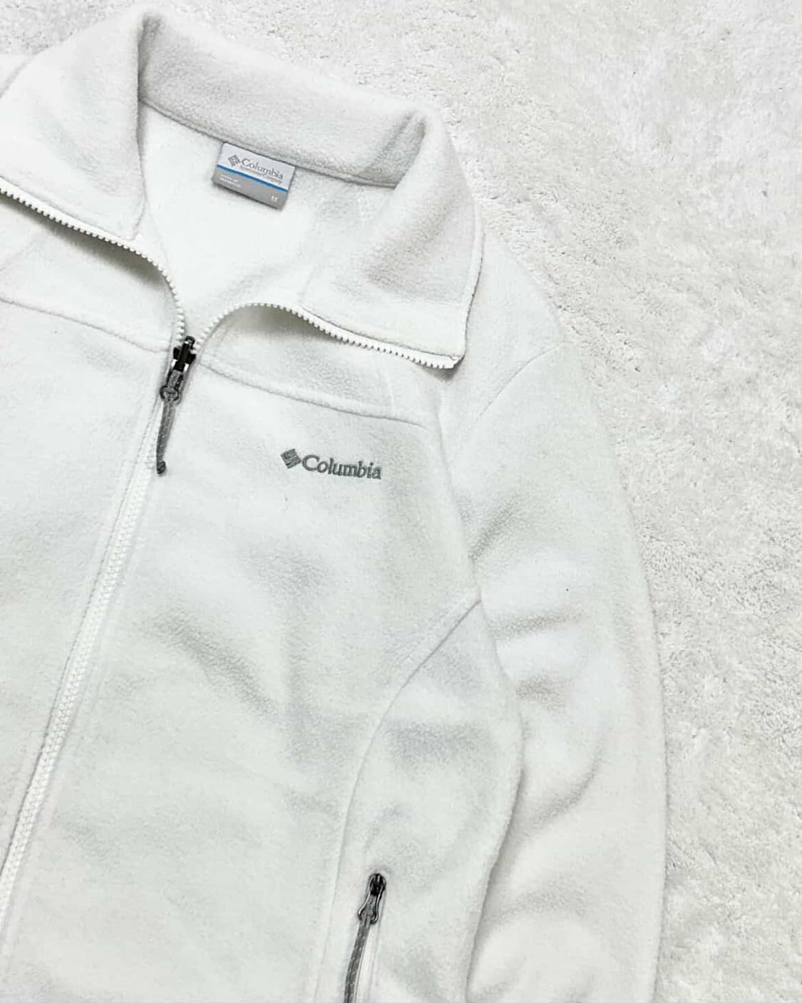 콜롬비아 화이트 플리스집업 상품이미지7