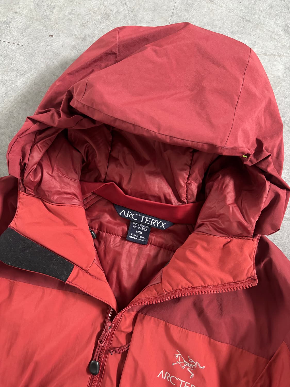 Arcteryx 아크테릭스 버건디 윈드스토퍼 후드 자켓 상품이미지6