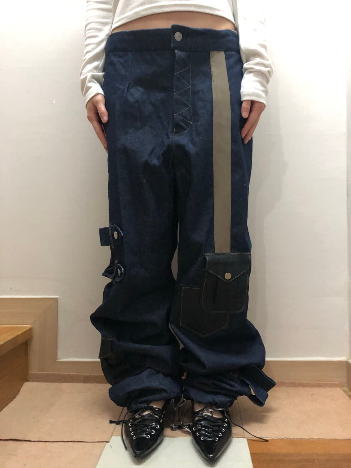 빈티지 아방가르드 데님 팬츠 상품이미지4