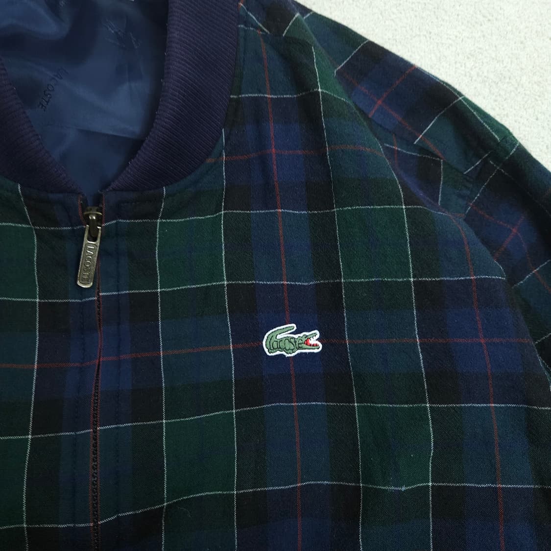 라코스테 체크 블루종 105 상품이미지3