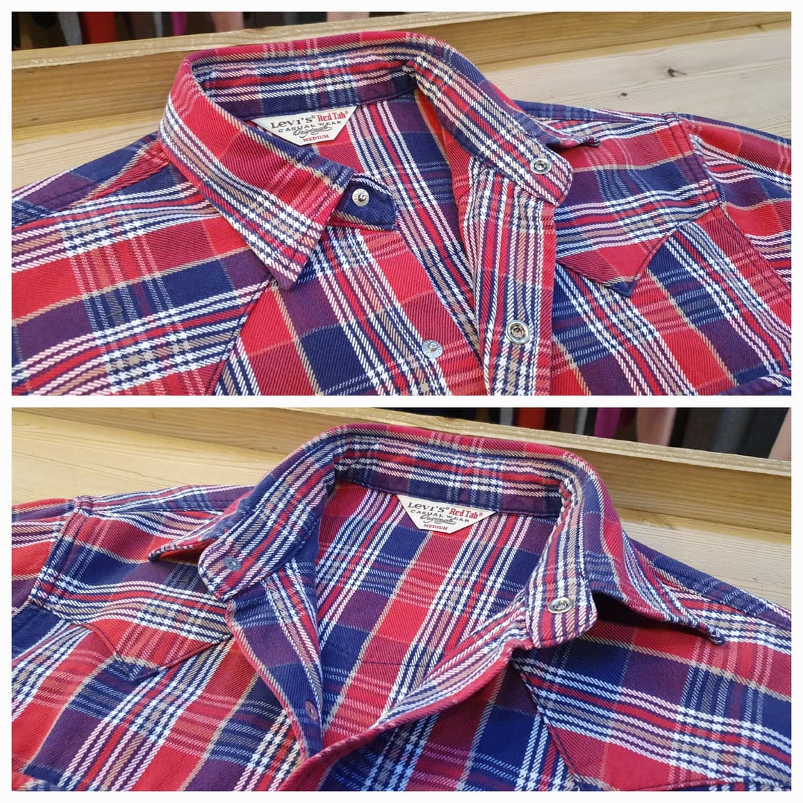 95.리바이스 융 체크남방  상품이미지5