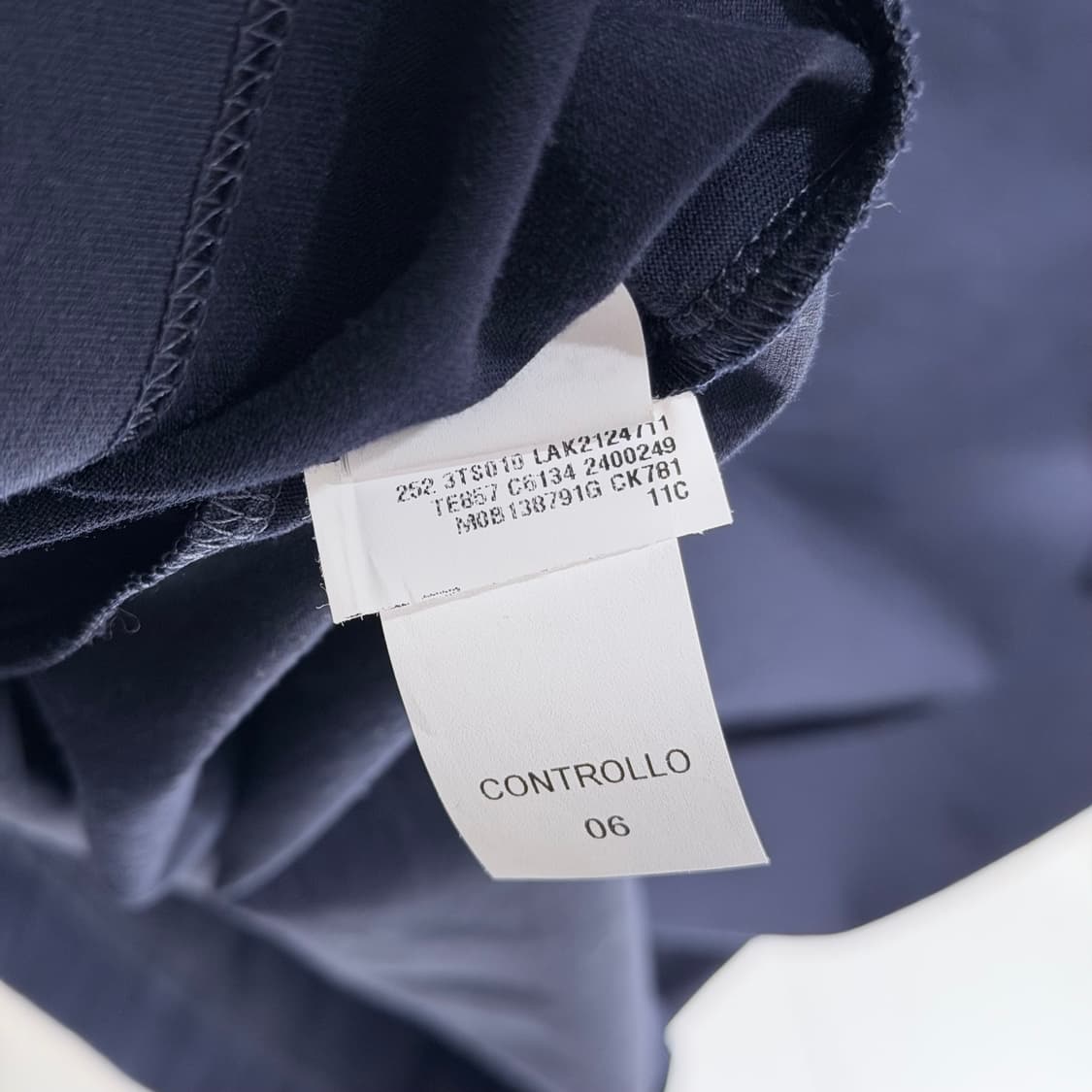 (A+/XL) / 브루넬로 쿠치넬리 로고 폴로 긴팔 셔츠 네이비 상품이미지7