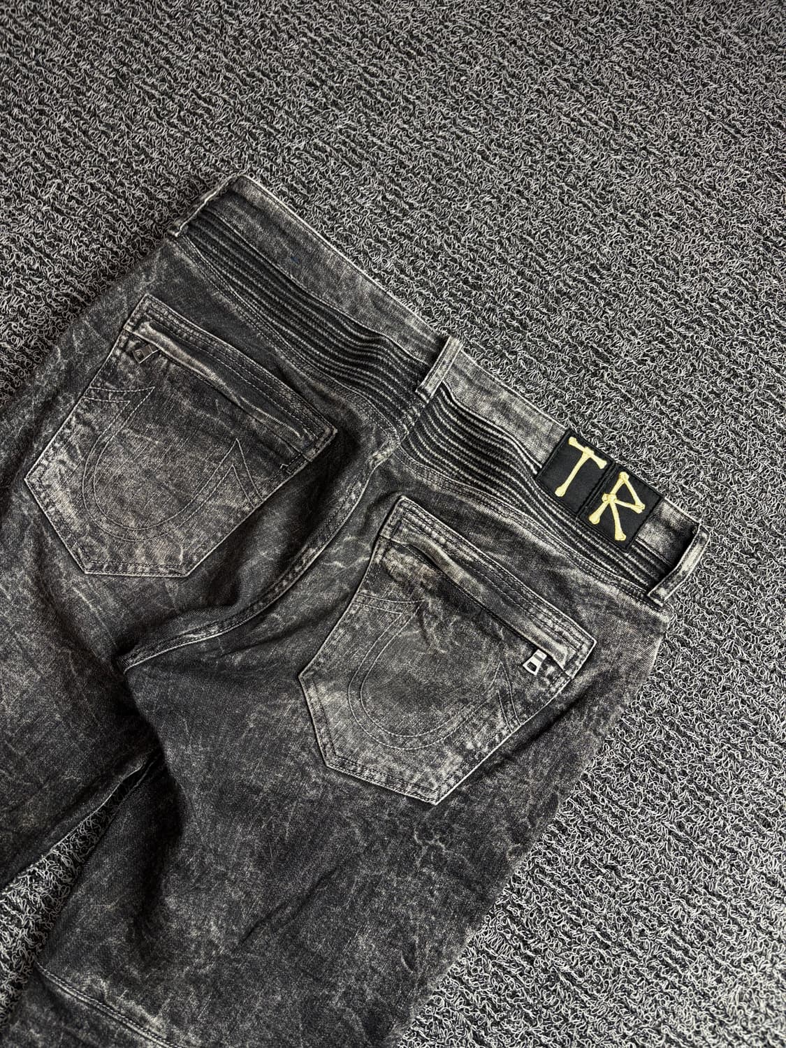 트루릴리젼 크링클 워싱 데님 바이커 진 4214 상품이미지5