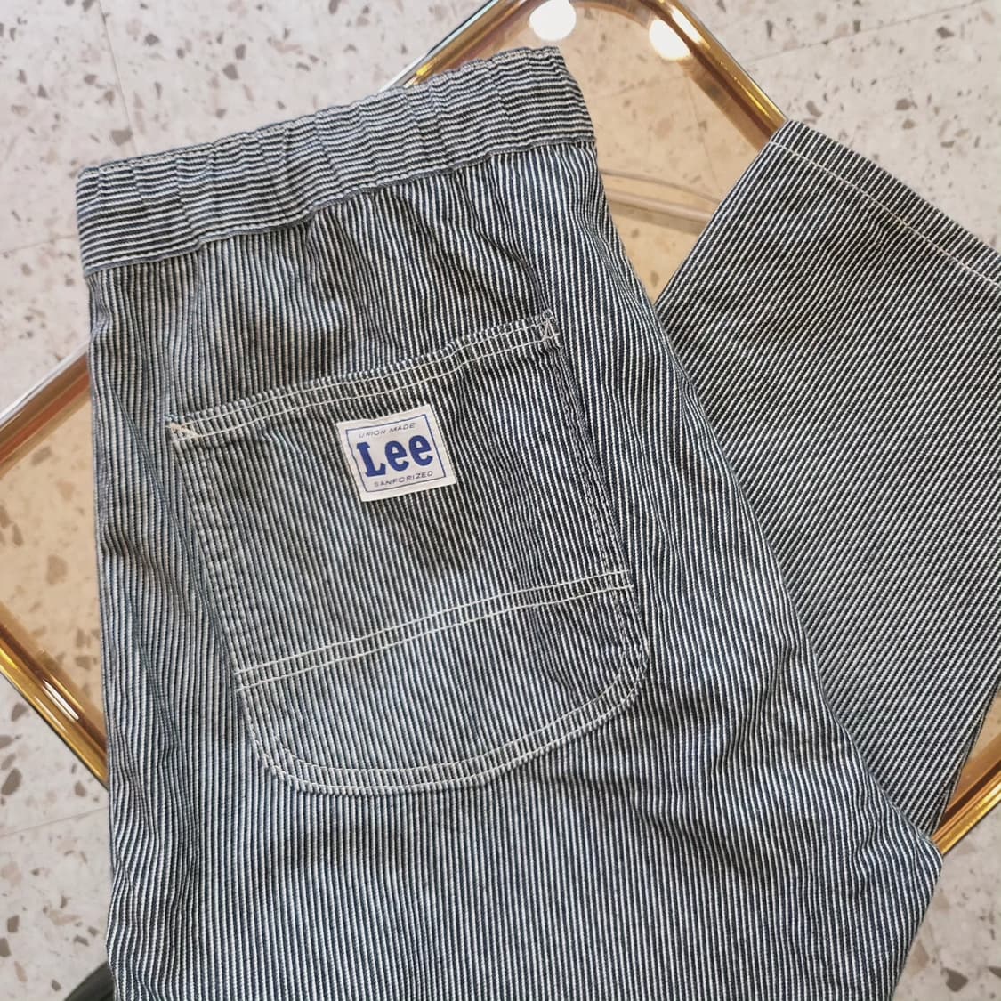 Lee 스트라이프 9부 워크팬츠(Japan made) 상품이미지1
