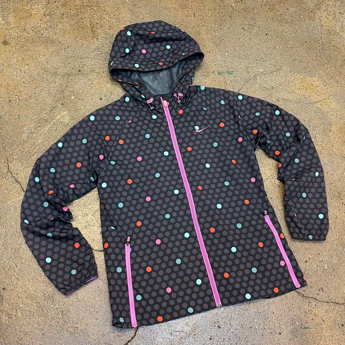 USA 나이키 도트 땡땡이 후드 바람막이  상품이미지2