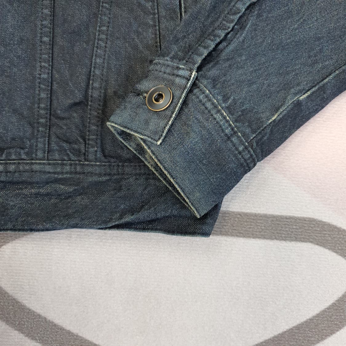 지오다노 흑청 데님 청자켓 남자95 상품이미지4