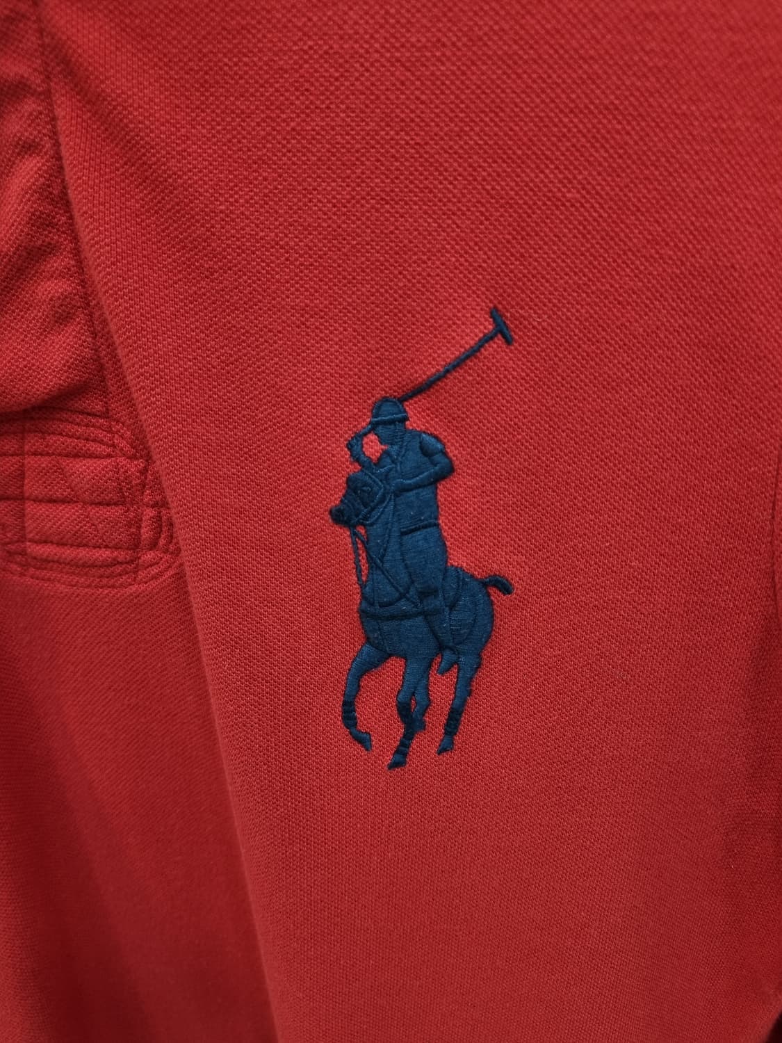 폴로 랄프로렌 커스텀핏 레드 롱슬리브 M 상품이미지3