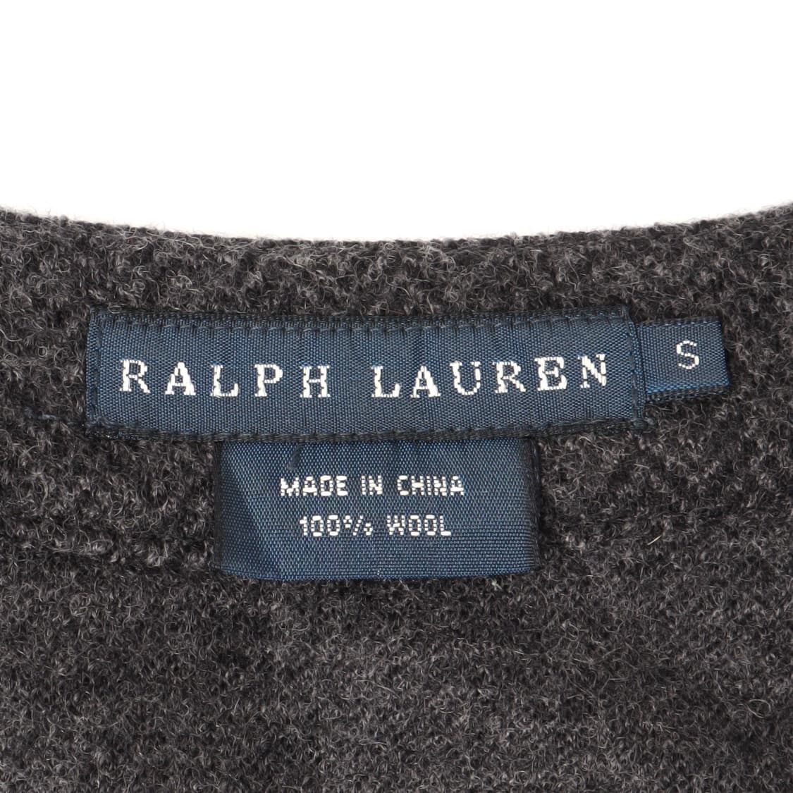 랄프로렌 챠콜그레이 울 버튼 가디건 상품이미지8