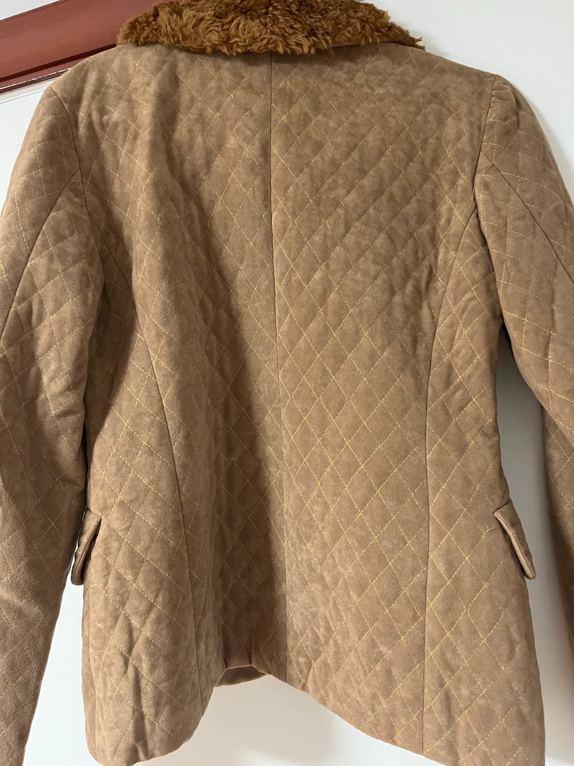 빈티지 카멜 퀼팅 자켓 상품이미지4