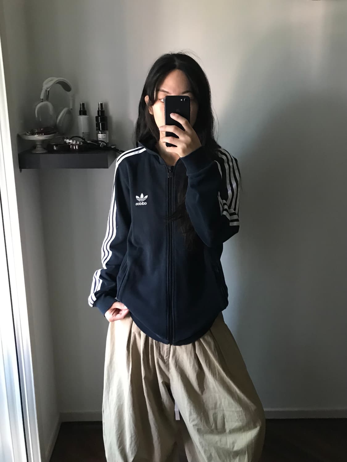 아디다스 파이어버드 사이드라인 블랙 후드집업 상품이미지3