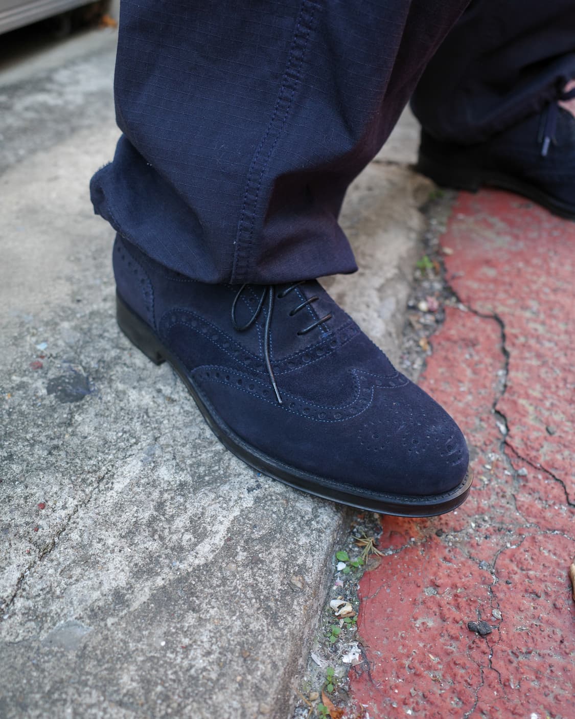 Giorgio Armani Suede Brogues Derby Shoes 상품이미지1