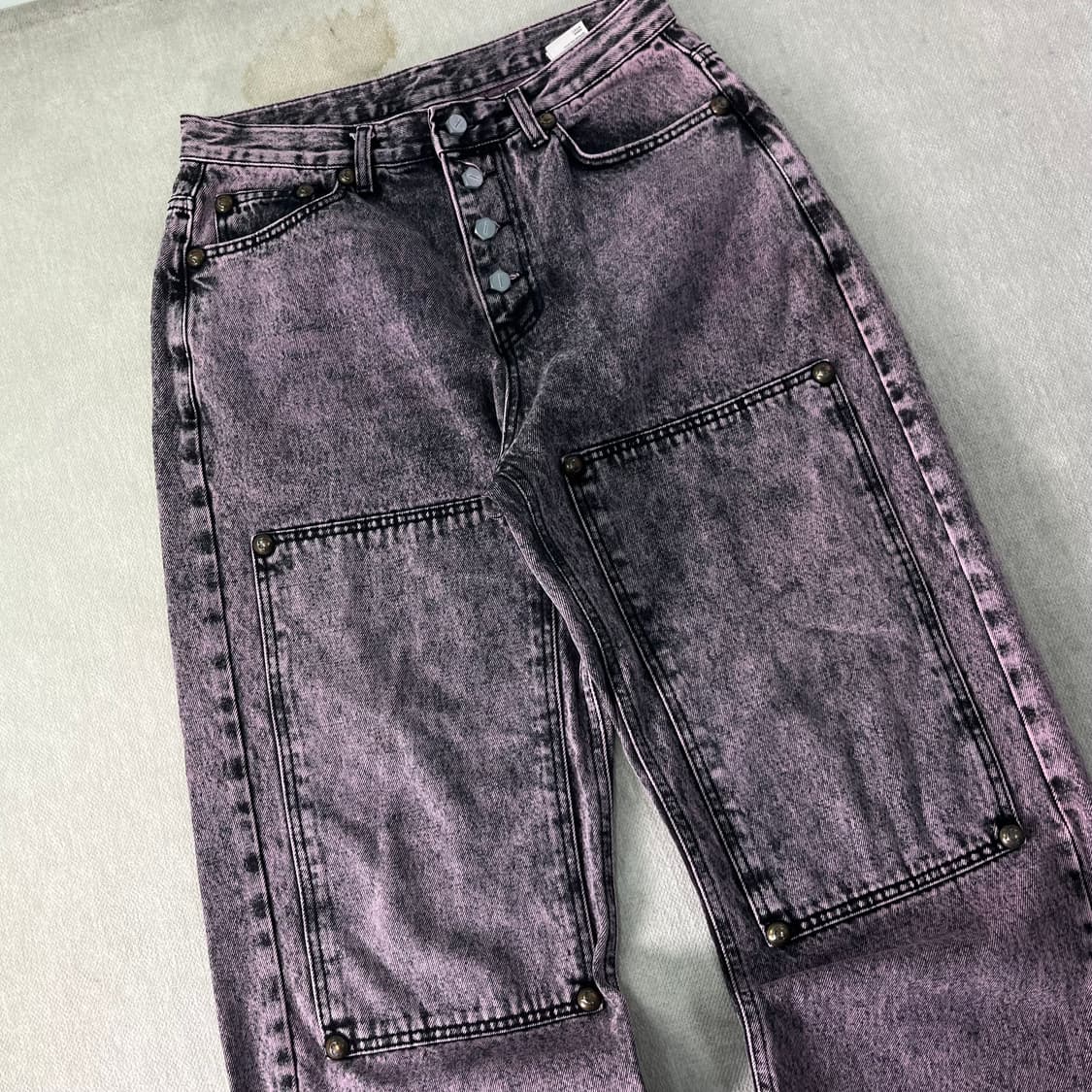 2 떠그클럽 더블 니 데님 팬츠  상품이미지3