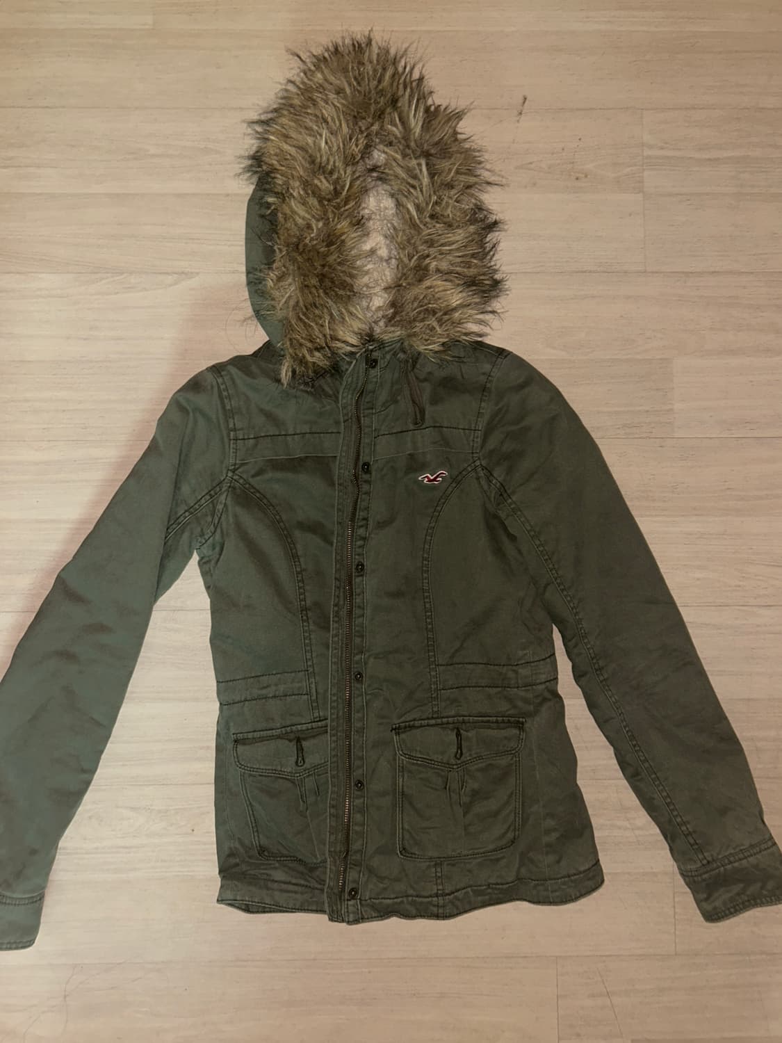 Hollister 홀리스터 카키 울프죠 자켓 xs 상품이미지1