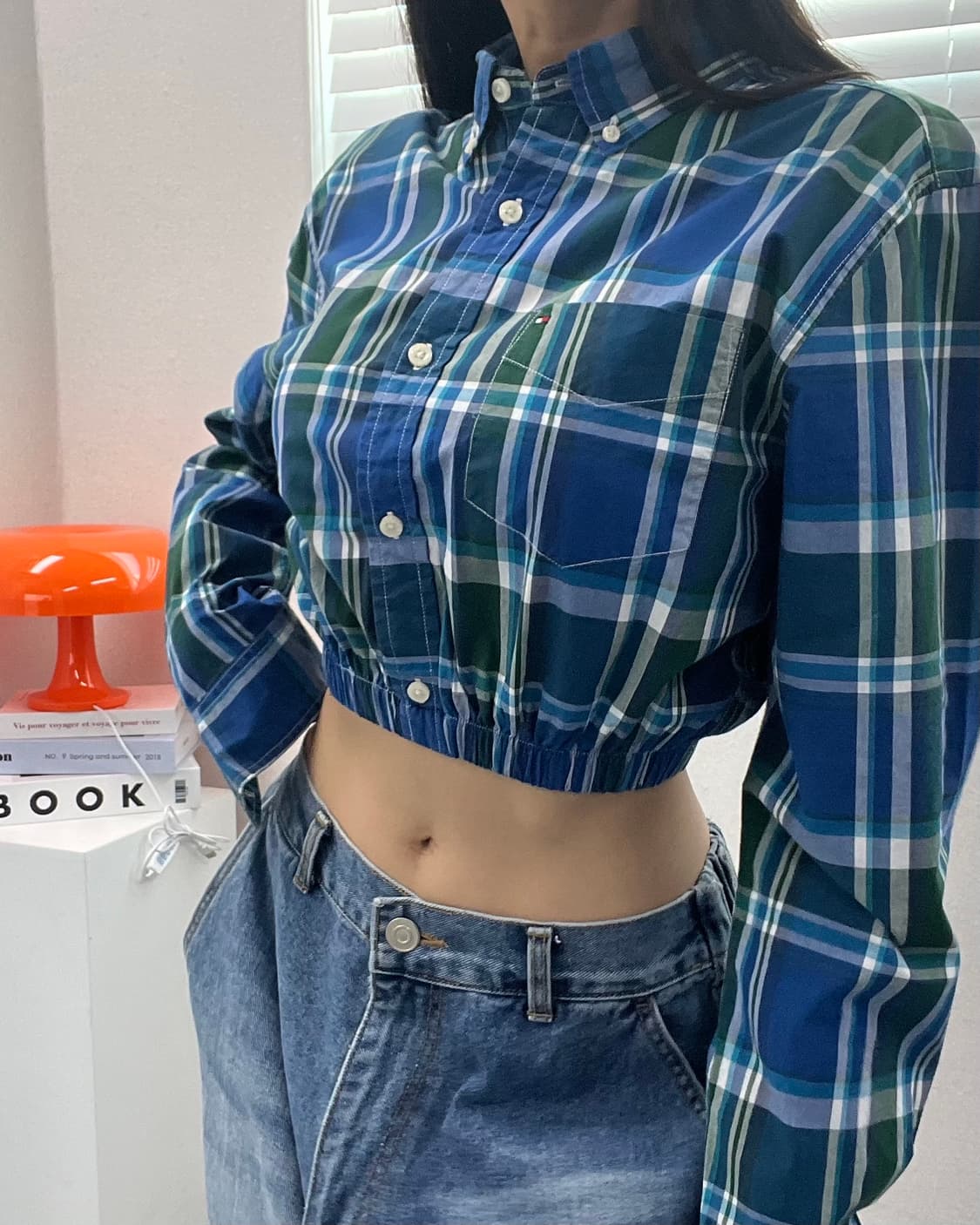 (WOMEN)타미 크롭 셔츠-M846 상품이미지1