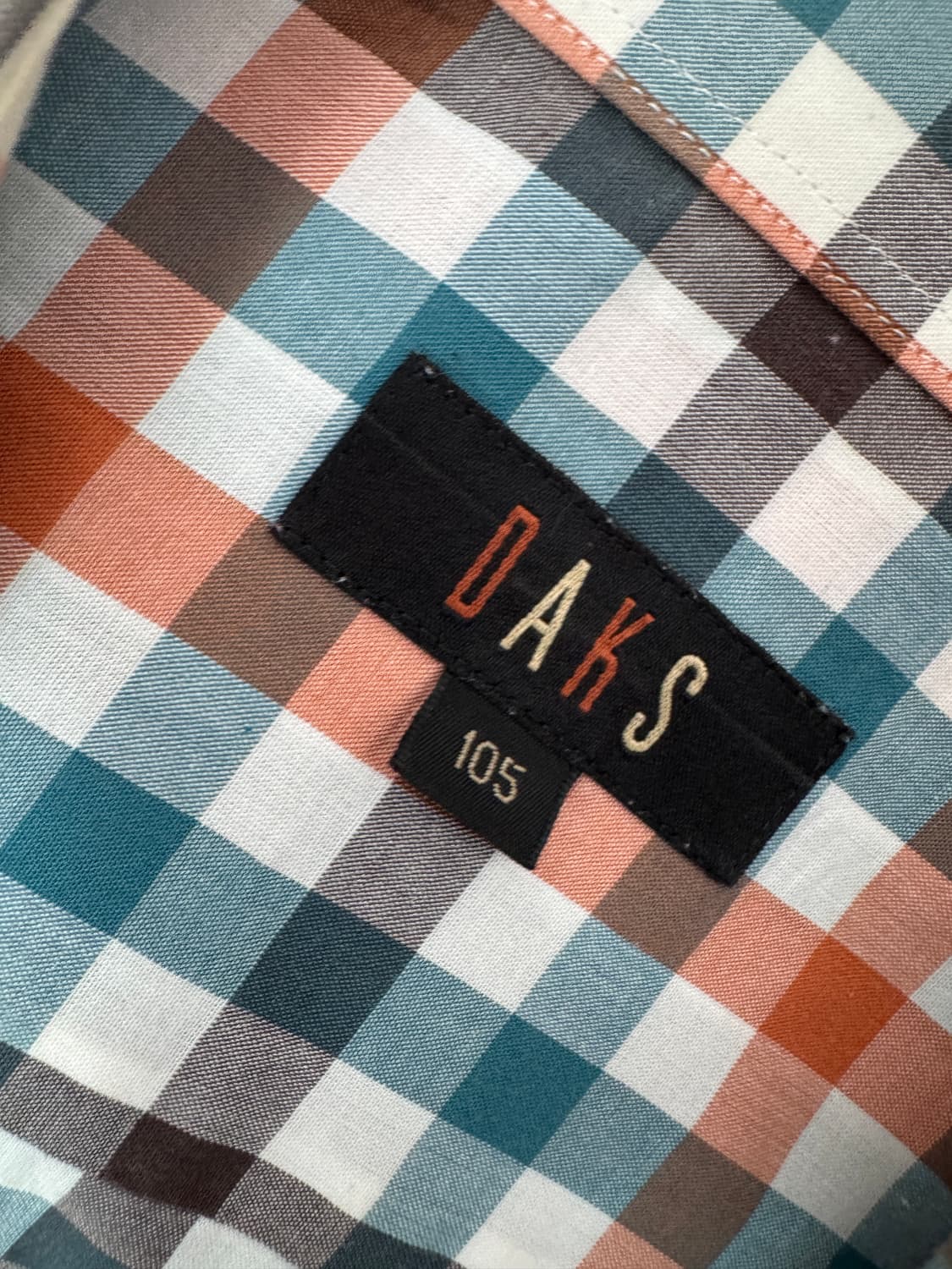 닥스 daks 이쁜 반팔 체크 셔츠 XL 105 상품이미지3