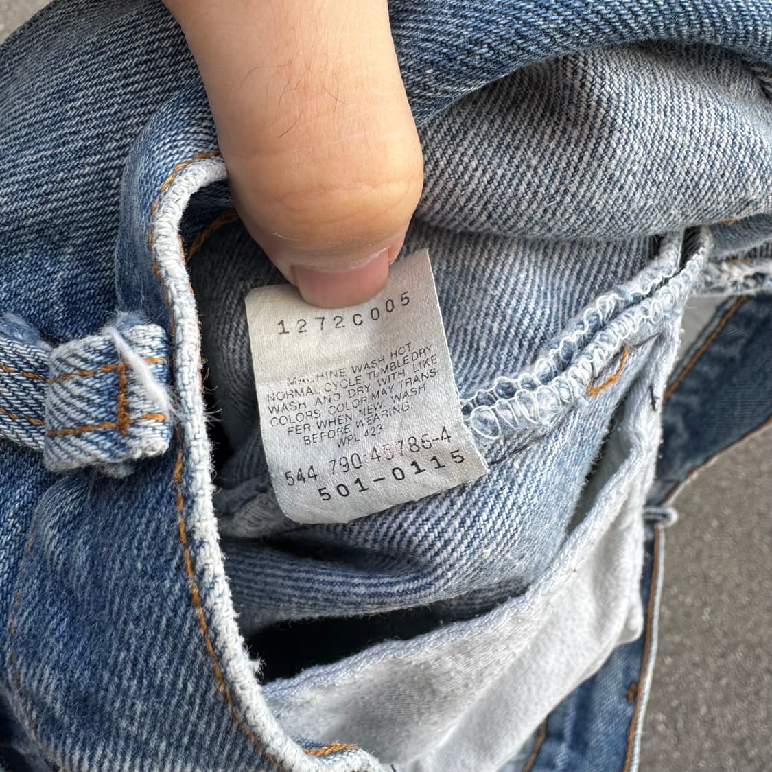 90s 리바이스 USA 501 데님 팬츠 상품이미지10