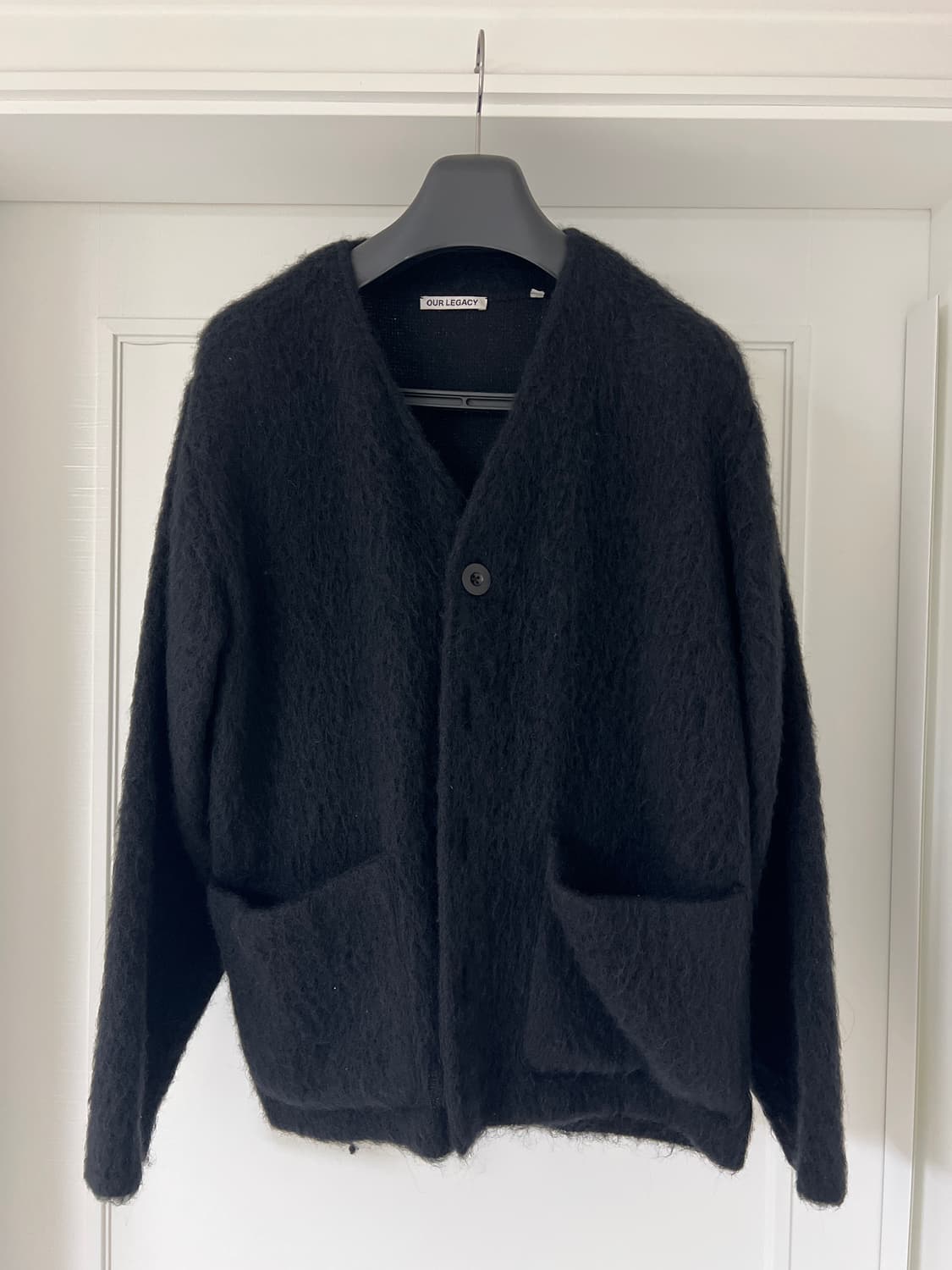 [44] 아워레가시 모헤어 가디건 블랙 상품이미지1