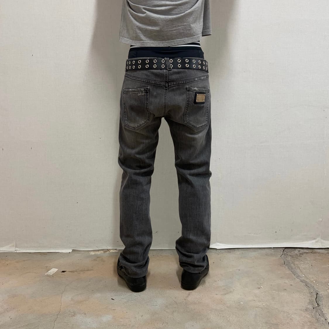 돌체앤가바나 14라인 실버 플레이트 워싱 그레이진 상품이미지3