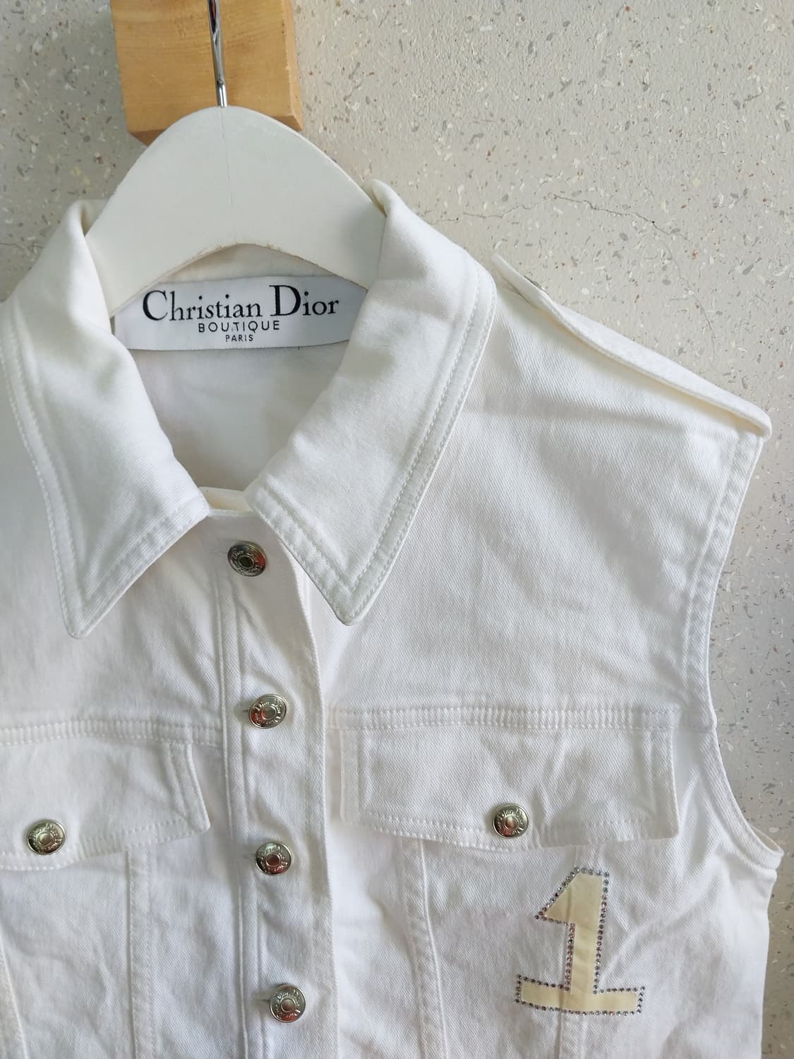 크리스챤디올 데님 조끼36+샤스커트 S 상품이미지2