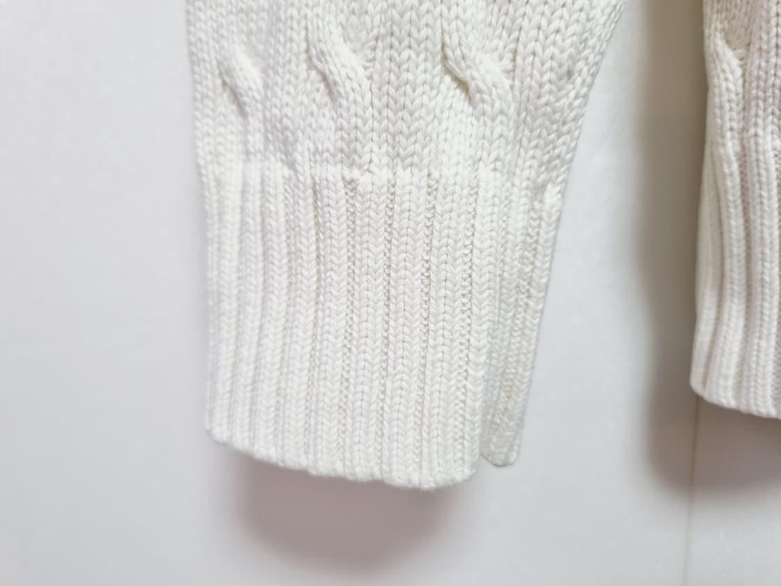 키즈 주니어 청소년 학생 여성 폴로 두산 케이블 꽈배기 라운드 긴팔 니트 상품이미지8