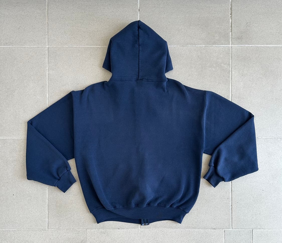 90s 빈티지 러셀 후드집업 네이비 M 상품이미지2