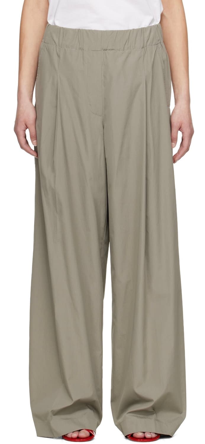 드리스 반 노튼 25SS 와이드 플리츠 슬랙스 그레이 상품이미지1