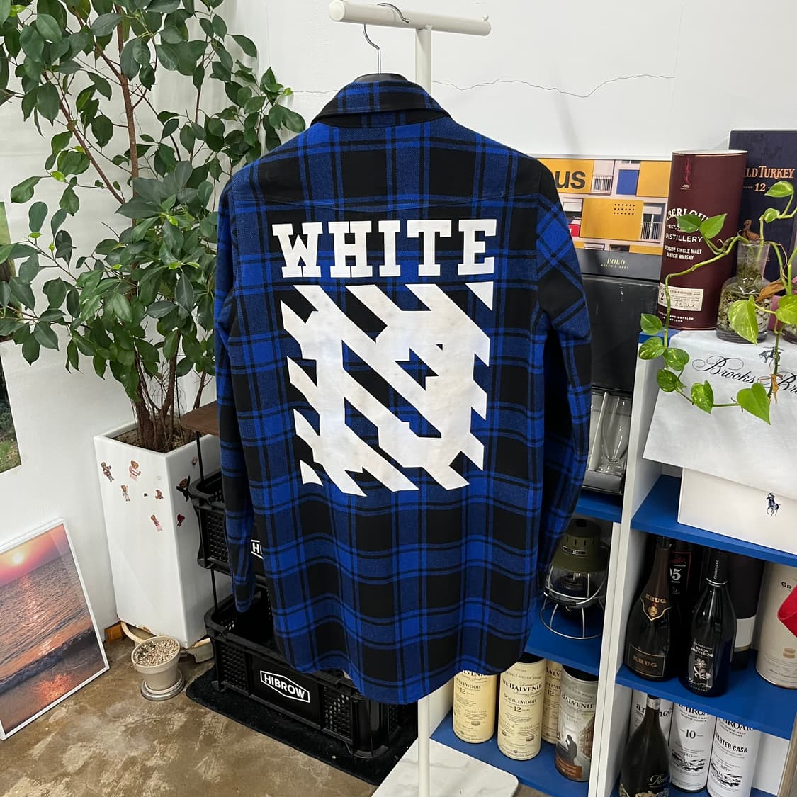 오프화이트 플란넬 체크 셔츠 자켓 XXS 상품이미지5