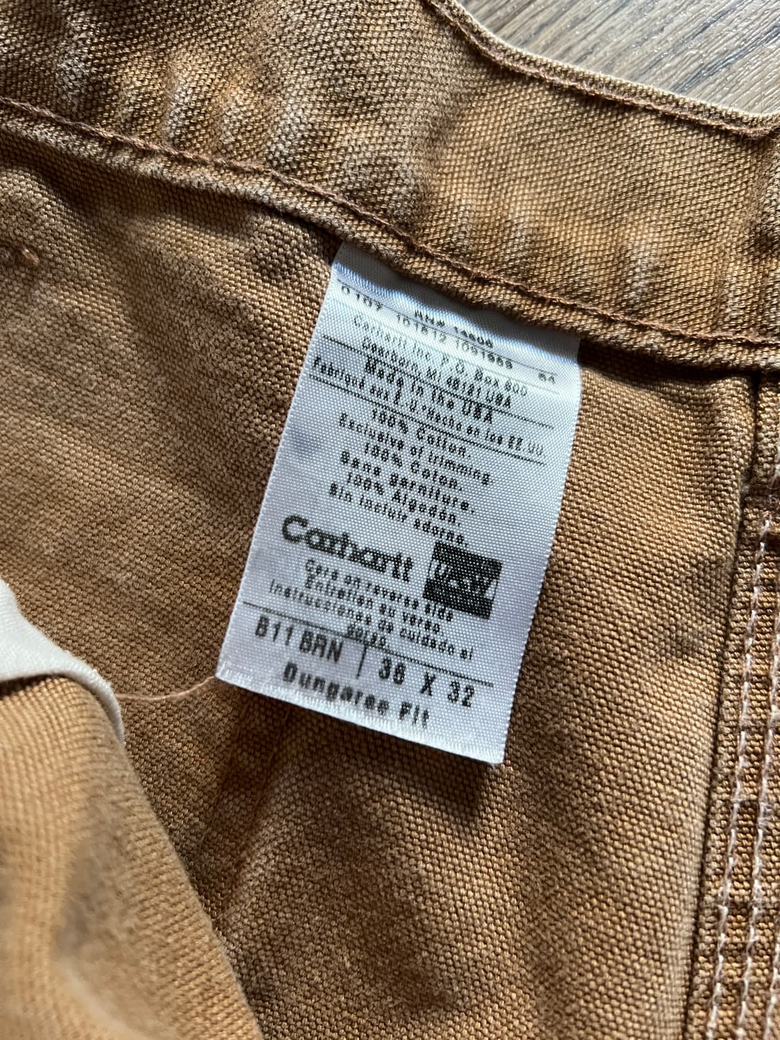 [38]칼하트 USA 브라운 싱글니 카펜터 워크팬츠 상품이미지5