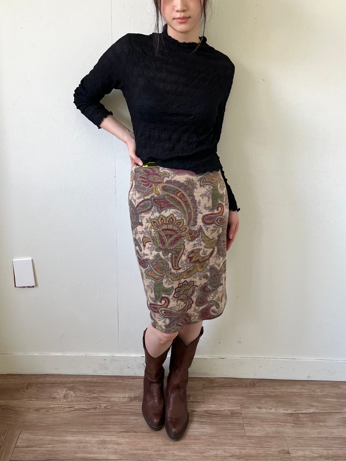 FUN 플라워 시스루 탑 상품이미지7