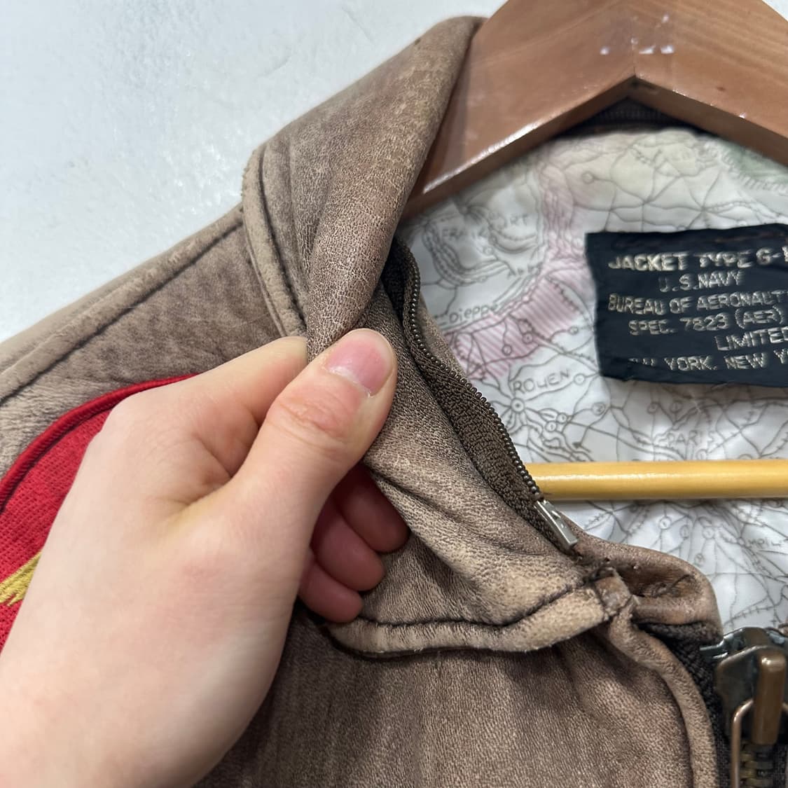 아비렉스 U.S NAVY G-1 레더자켓 상품이미지8