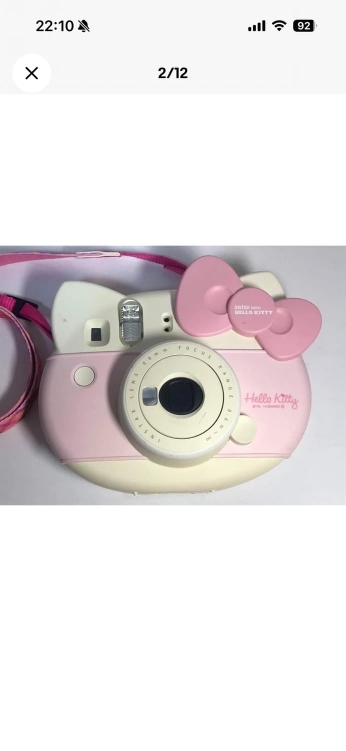 인스탁스 미니 헬로 키티 카메라 바디 + 스트랩 후지필름 즉석 필름 폴라 상품이미지2