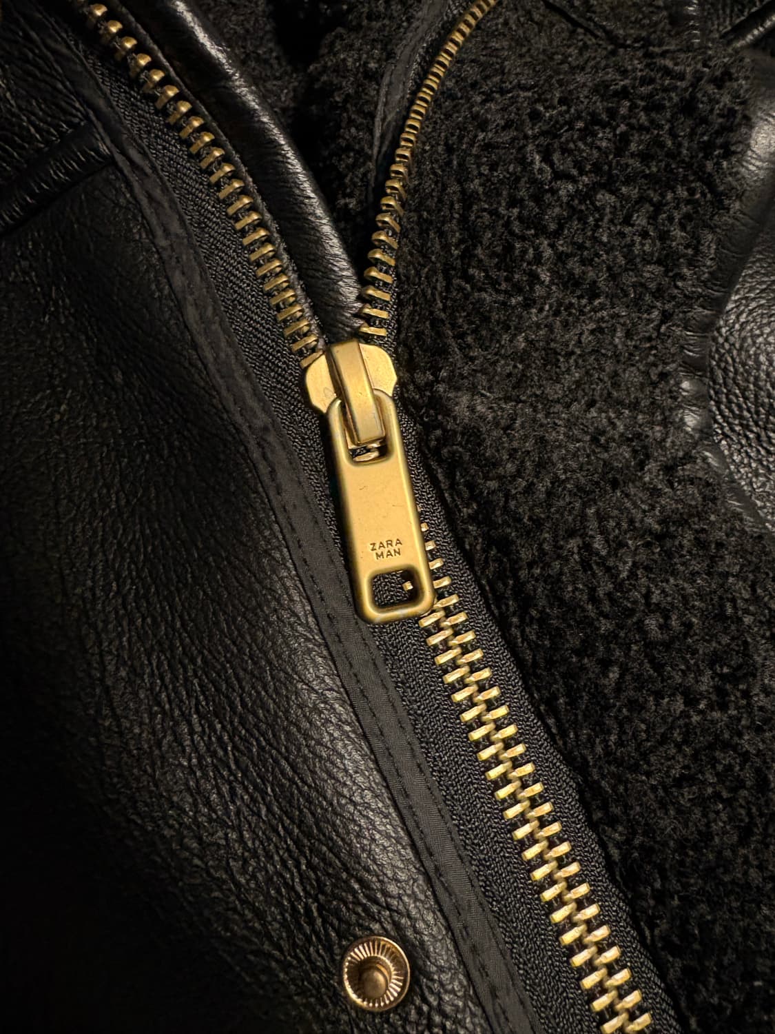 자라 페이크레더 후드코트 상품이미지5