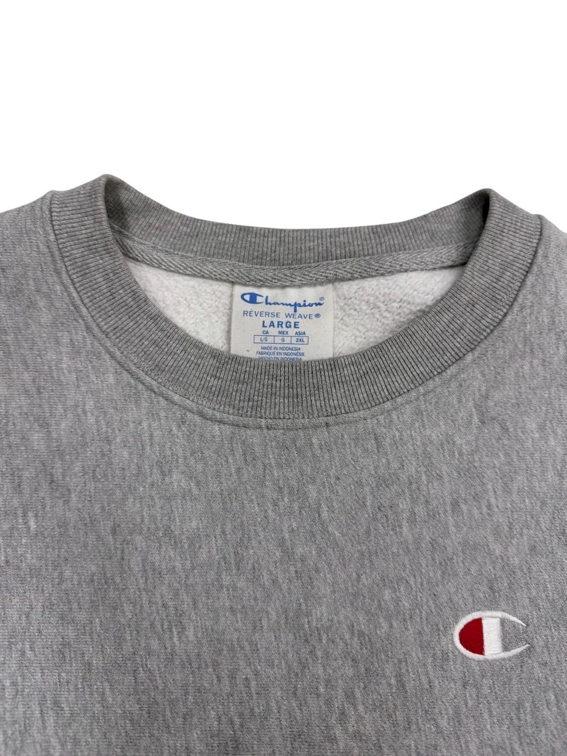 챔피온 리버스위브 맨투맨 그레이 (2XL)  상품이미지3