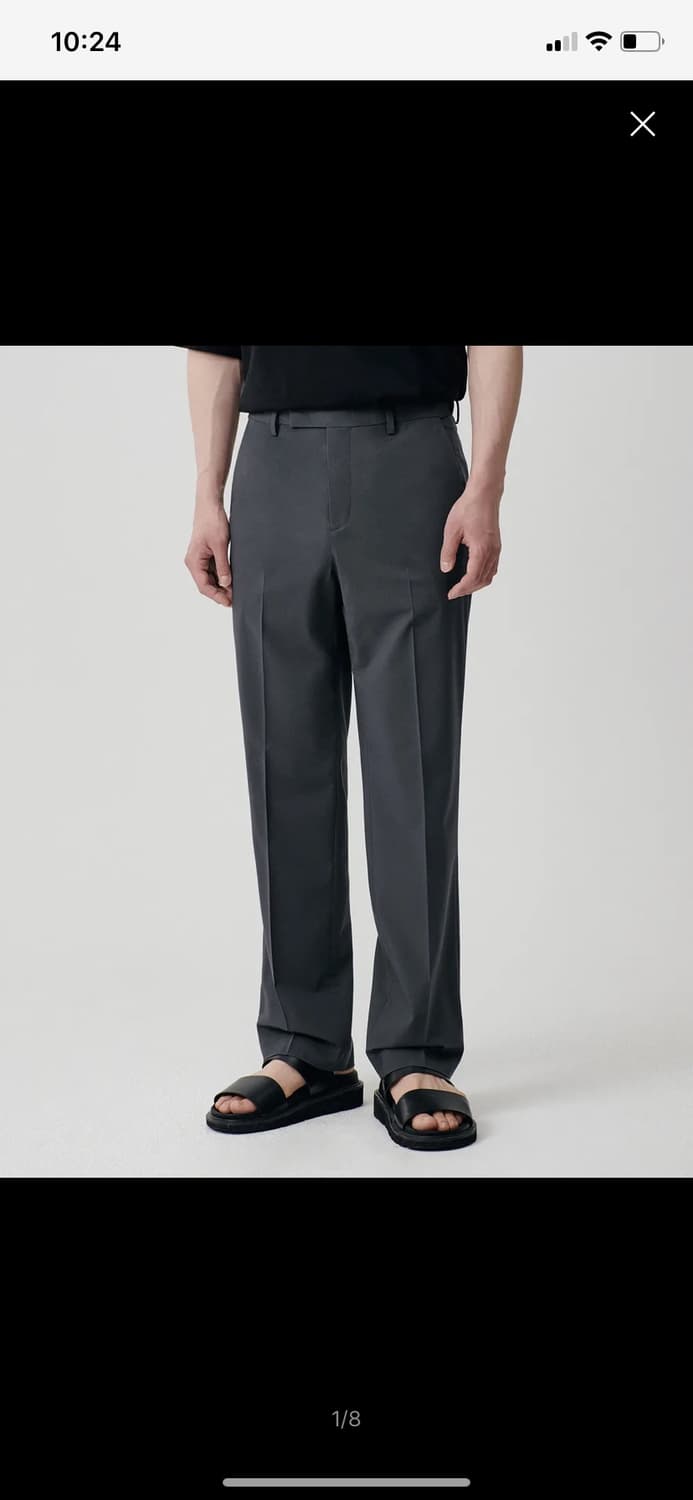 [쿨탠다드] 세미 와이드 히든 밴딩 슬랙스 [그레이] 31 상품이미지4