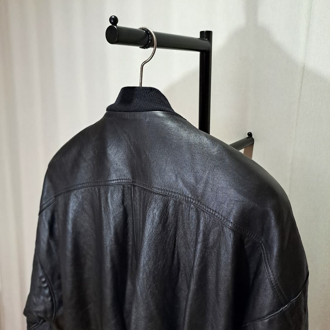 (택포) 메드 인 스페인 양가죽 빈티지 브이넥 자켓 105-110 B59 상품이미지6