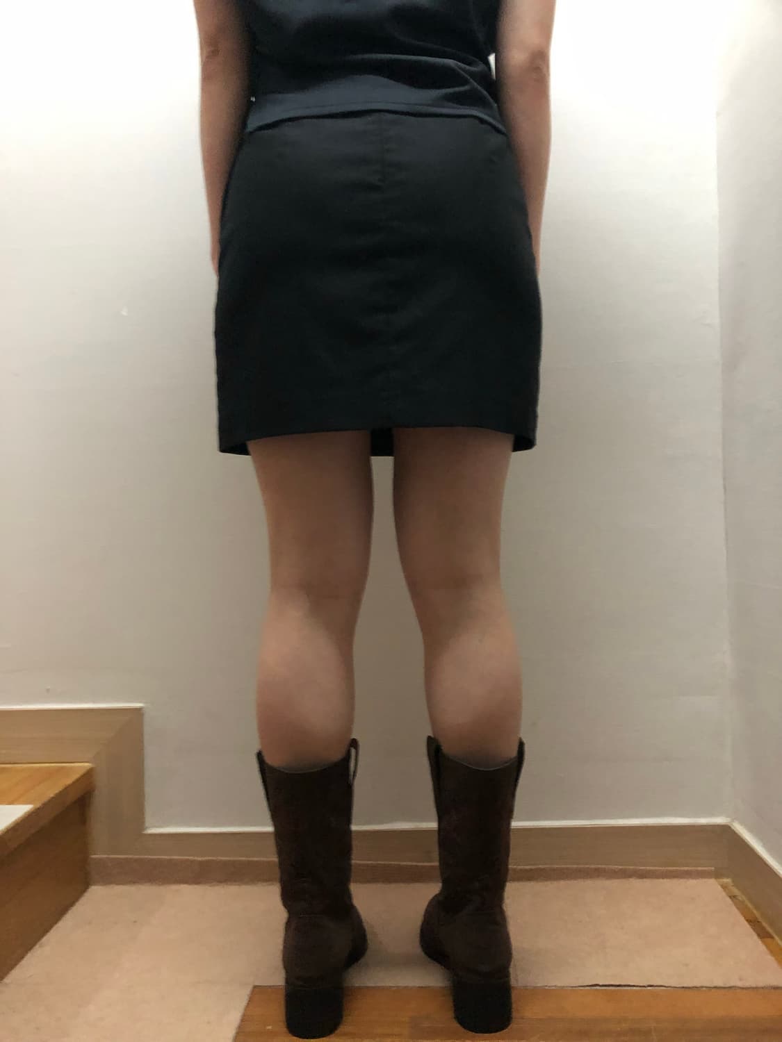 빈티지 블랙 리본 미니 스커트 상품이미지7