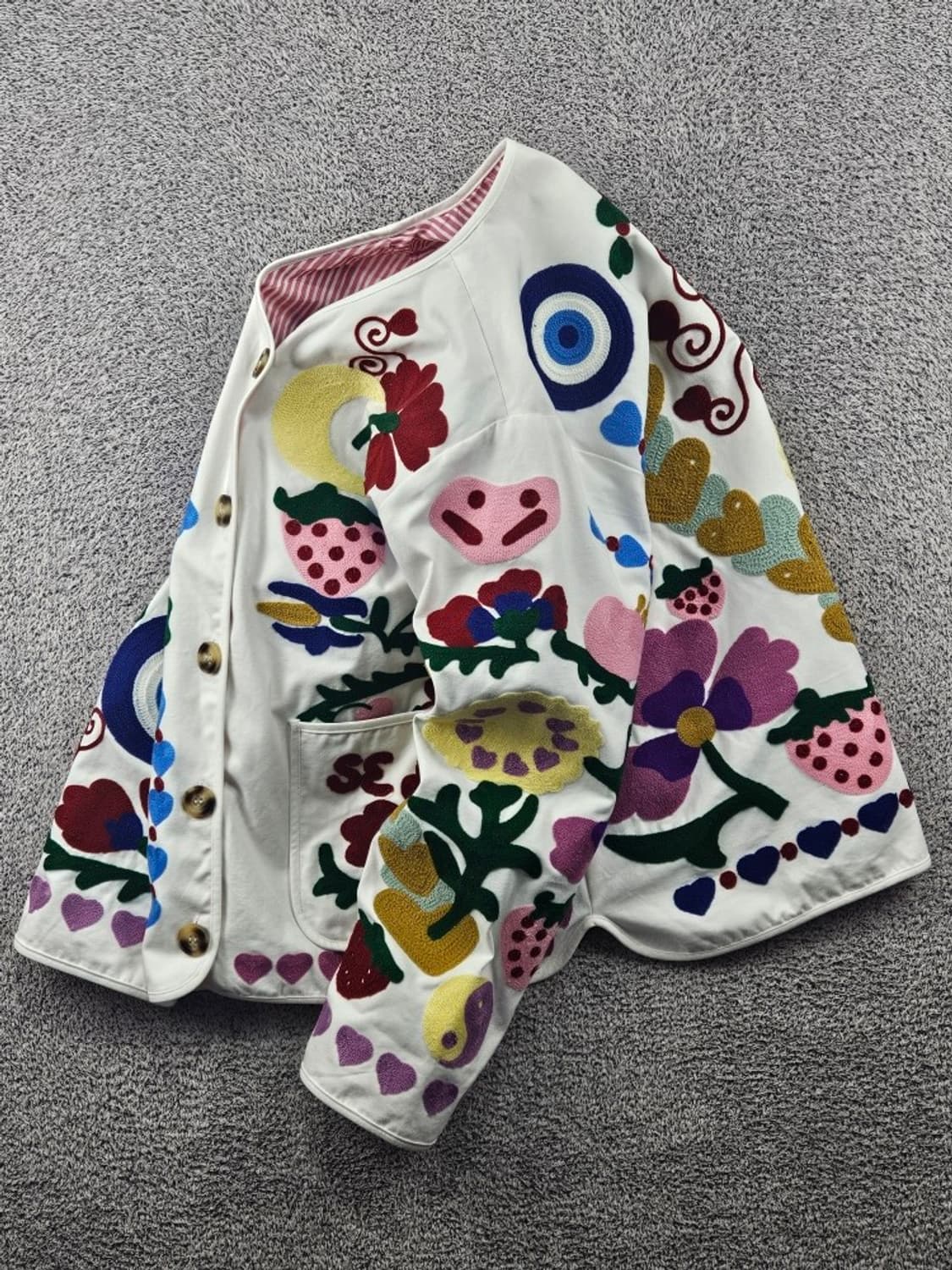 빈티지 플라워 엠브로이드 자켓 ( S ) / 11533 상품이미지3