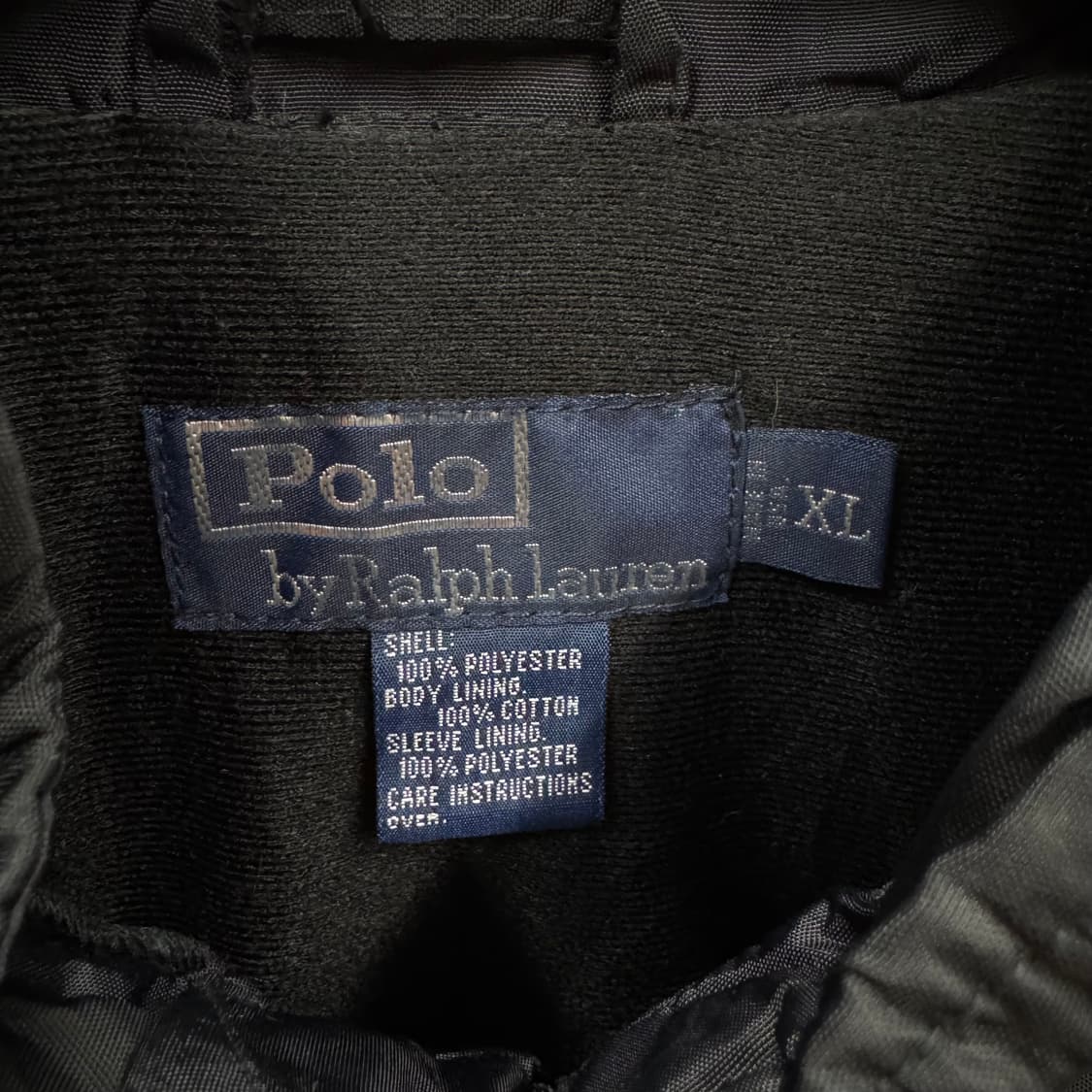 90s 폴로 랄프로렌 바람막이 플래그 로고 포인트 블랙 상품이미지7