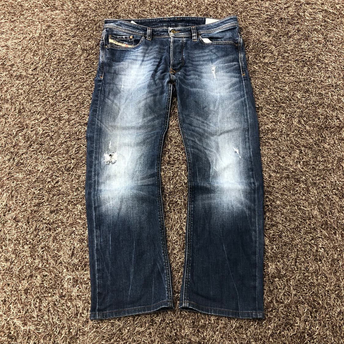 33 디젤 VIKER 디스 워싱 데미지 데님 팬츠 상품이미지1